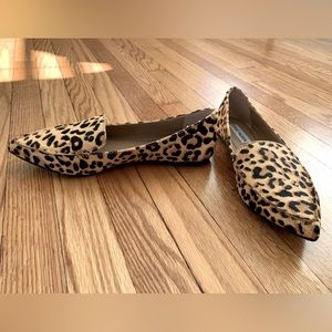 Steve Madden Leopard Print Loafers, size 7.5.
